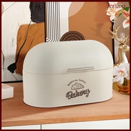 [Blesiya2] Metal Bread Box Bin Bread Box Bread Storage Container Bin Farmhouse Bread Box for Cake Pa