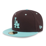 Los Angeles Dodgers 5950 Pack Mint Chocolate Brown Blue Tint 59FIFTY Fitted Cap