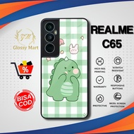 Latest Realme C65 Case, Cute Realme C65 Dino Casing, Softcase, Glossy Hardcase, Realme Glossy Casing