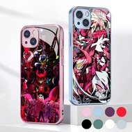 Hazbin Hotel Tempered Glass Phone Case For IPhone 15 14 13 12 11 Pro XS Max Plus Mini X XR 8 7 6s SE