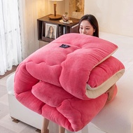 Super Thick Comforter Flannel Fleece Warm Blanket 이불 Single/queen/king Size Edredones Solid Color Co