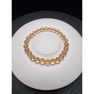 Full Brazilian Quartz Citrine Stone Bracelet 5Anatural 6-10mm F1351