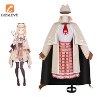 Hololive VTuber Watson Amelia Cosplay Outfit - Women's Detective Style Dress