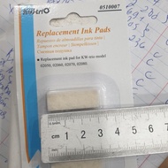 Ink-soaked cotton felt used for 6-digit, 8-digit, 10-digit jumping numbers