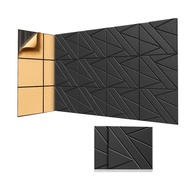 8 Pack Self-Adhesive Soundproof Wall Panels12x12x0.47In Sound Proof Foam Panels for Home Studio Offi