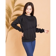 GIRLS PLAIN JUMPER SWEATER / TOTOLUY.ID / BLACK /ASGARD777