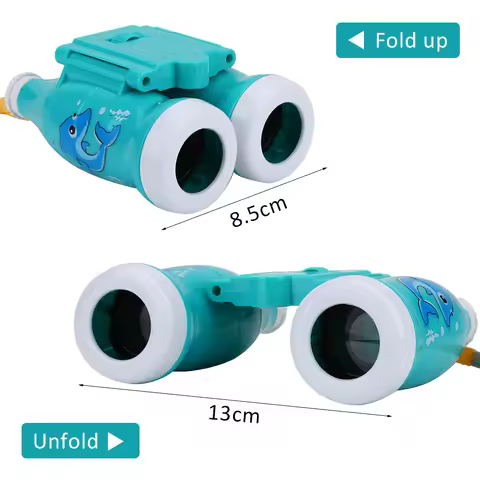 Kids Educational 6 Times Mini Lightweight Binoculars with Strap Children Educational Preschool