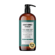 ABBOT KINNEY APOTHECARY Men's 3-in-1 Wash, Moisturizing Shampoo, Conditioner, and Body Wash for Men,