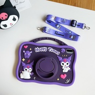 3D Rotating Case With Lanyard Bracket Kids Tablet Cove For iPad M2 M3 M4 M5 11th A17 Pro A16 2025 Mi