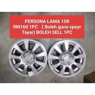 USED SPORT RIM 15 INCH RM160 1PC ( PERSONA LAMA) SAGA LIVINA SAGA 4X114.3PCD IRIZ PERSONA ( KENA 4PC