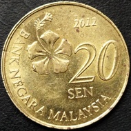 Koin Malaysia 20 Sen 2012 ERROR