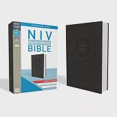 NIV, Value Thinline Bible, Large Print, Imitation Leather, Gray/Black