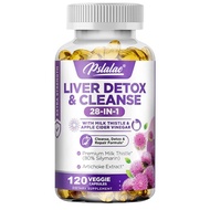 28-in-1 Liver Cleanse Detox at Repair Fatty Liver Formula - Milk Thistle Narcissus, Artichoke Extrac