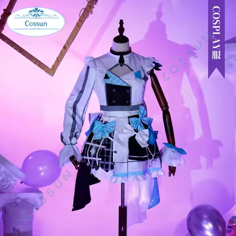 Vtuber Hololive4th Nanashi Mumei/Gawr Gura/Ninomae Ina nis/Ceres Fauna Cosplay Costume Halloween out