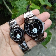 HITAM Alba Black Chain Couple Watch