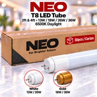 [ NEO ] (Carton) T8 LED Tube 2ft / 4ft | 13W 18W 26W 36W | Daylight 6500K | 30pcs | Lampu LED