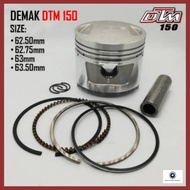Demak DTM 150 DTM150 62.50mm~63.50mm Racing Piston Kit Pin 15 Motorcycle Motosikal 2 Stroke Bore Eng