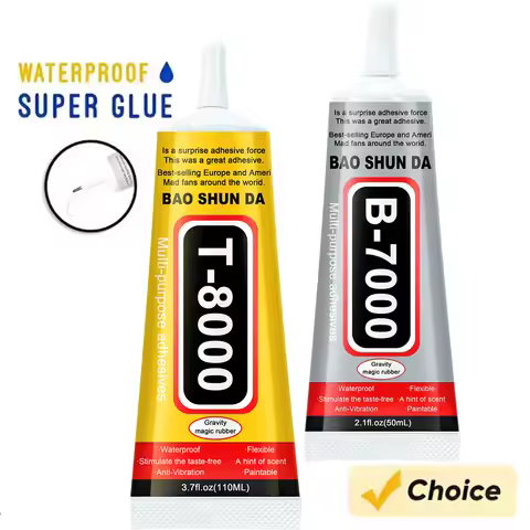 B-7000/T-8000 glue, 15/25/50/110ml, T-8000 adhesive, epoxy resin repair, liquid glue for mobile phon