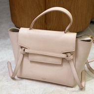CELINE NANO BELT BAG 淺粉鯰魚包 手提肩背包