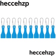 HECCEHZP 10pcs Scraper Blades, Blue Plastic Lottery Scraper, Lucky Gift Scoop Shape Blank Label Stickers