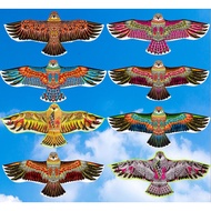 EAGLE KITE made of Umbrella Cloth Material (1.45Mx0.6M) / Layang Layang WAU Burung Helang sekali TAL