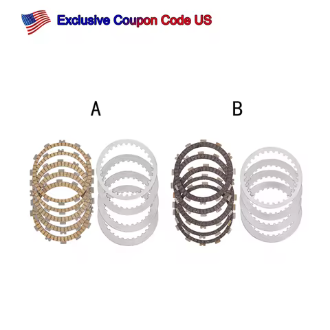 Motorcycle Clutch Friction Plates Kit For Kawasaki EX250 Ninja 250 ER250 Z250 ER300 Z300 EX300 Versy