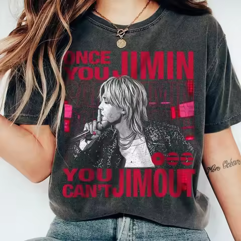 2026 New BTS Jimin Arirang Unisex T-shirt Men Women Summer 100 Cotton Shirt Fashion High Quality Sho