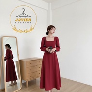JF003- Hyuna Long Dress Hanji Long Dress Fashion Dress Wanita Beautiful Korean Style/ Dress