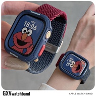 Armor Silicone Case + Nylon Band for iWatch Series 11 46mm 42mm Full Cover Rugged Soft Case with Bre