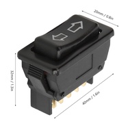 4 Pcs 5 Pin Single Button Power Window Switch DC 12V 24V Universal Car Glass Lift Drive Switches wit