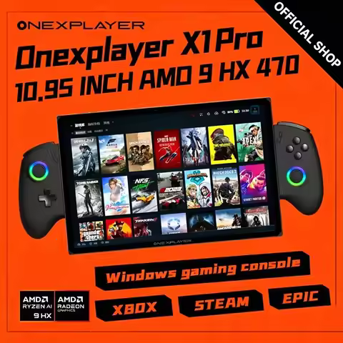 OneXPlayer X1pro AI 470 Onexconsole 10.95 Inch Qculink 100W GaN charger Replaceble D-PAD Wins 11 AI 