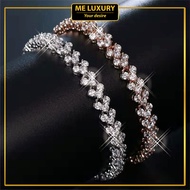 Gelang Tangan Perempuan Silver Bracelet For Women Charm Gold Emas 916 Gelang Hitam