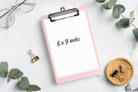 Clipboard A5 Memo Size Clip Board for Students, Kid, Women, Home, Low Profile Clip, Mini Size 6 X 9 