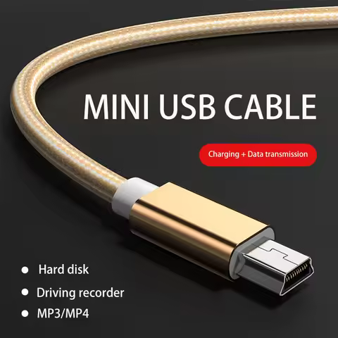 Mini USB Cable Mini USB to USB Fast Data Charger Cable for MP3 MP4 Player Car DVR GPS Digital Camera