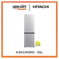 Hitachi RB410P6MS-BSL 2-Door Bottom Freezer Refrigerator (Silver)