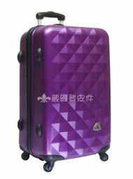 《補貨中缺貨葳爾登》25吋Bear Box輕硬殼旅行箱防水360度行李箱耐用超輕耐操登機箱BB晶鑽25吋紫色