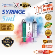 Syringe Luer Lock / Luer Slip Without Needle 5ml