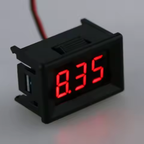 Power Percentage LED 2.4V-30V Meter Display Voltmeter Motorcycle Car