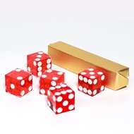AAA Grade 19mm Pro Vegas Casino Style Craps Dice Set of 5 with Razor Sharp Edges & Matching Serializ