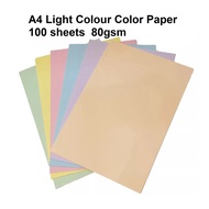 A4 Light Colour Color Paper | 100 sheets X 80gsm | 120 sheets X 70gsm