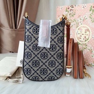 Tory Burch 143500 T Monogram Phone Crossbody Bag กระเป๋าสะพายโทรศัพท์