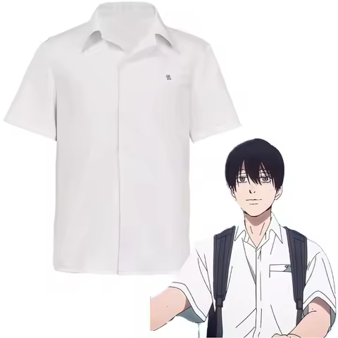 Adult Hikaru Cosplay T-shirt ga Anime Shinda Natsu Yoshiki Tsujinaka Costume Short Sleeve Shirt Hall