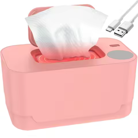 Baby Wipe Warmer, Diaper Wipes Warmer, Baby Wipes Heater Dispenser, Portable Wet Wipes Heating Box f