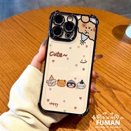 Luxury Animal Bear Cute Plating Phone Case For Realme 9 8 Pro 8S 7 5 Q5i Q5 Q3S Q3T Q2 P4 Power P3 L
