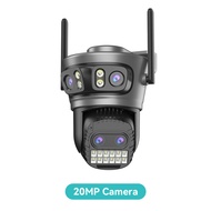 Hamrol 20MP 10X Zoom 4 Lensa 5G/2.4GHz WiFi Kamera Ptz 10MP 5X Lensa Ganda Pelacakan Otomatis CCTV O