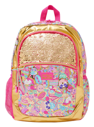 Smiggle - 【0.6kg 超輕護脊】甜品 | 金色 |19L 護脊書包 42 cm大容量背囊| 兒童旅行袋｜小學書包 | 中小學背包 | 平行進口