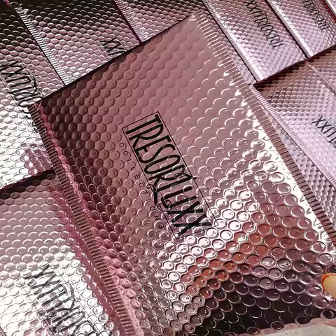 50PCS Custom logo Bubble mailer Padded Mailer with logo printed Shipping Bag for Jewelry Postal Mail