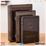 WTTLE Certificate Storage Box, A4 Dustproof A4 File Box,  Plastic Multifunctional Transparent Data S