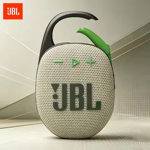 JBL Clip 5 Portable audio player for business trips - Compact design for easy storage and no space o