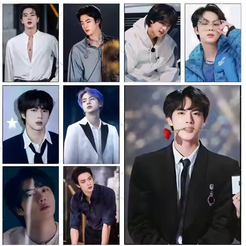 Kpop Idol J-Kim Seokjin Poster Premium Decor Art & Gift for Household Lounge Home Ornaments